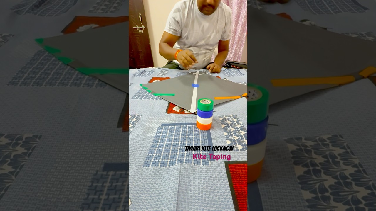 Kite Taping Video 😍 #Shorts #Shortvideo #Viralshorts #Kiteflying #Kitetape #Kite #kitelover #viral