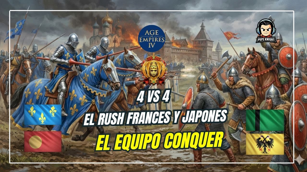 El equipo Conquer al Rescate 4vs4  clasificatoria Age of Empires