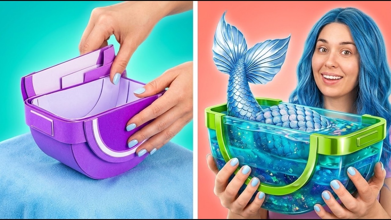 K-pop Are Mermaids Now!? 🧜‍♀️✨🌊DIY Glow-Up You Didn’t Expect