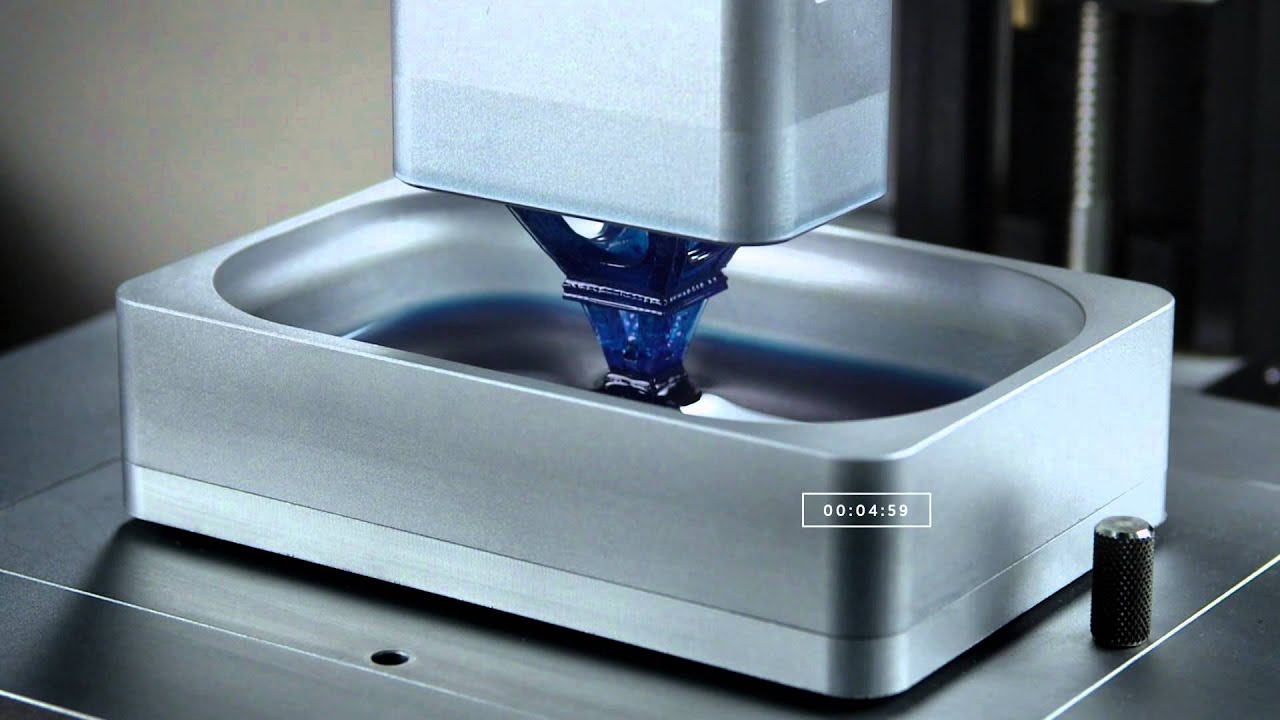 Carbon3D's Super Fast 3D Printer Printing an Eiffel Tower