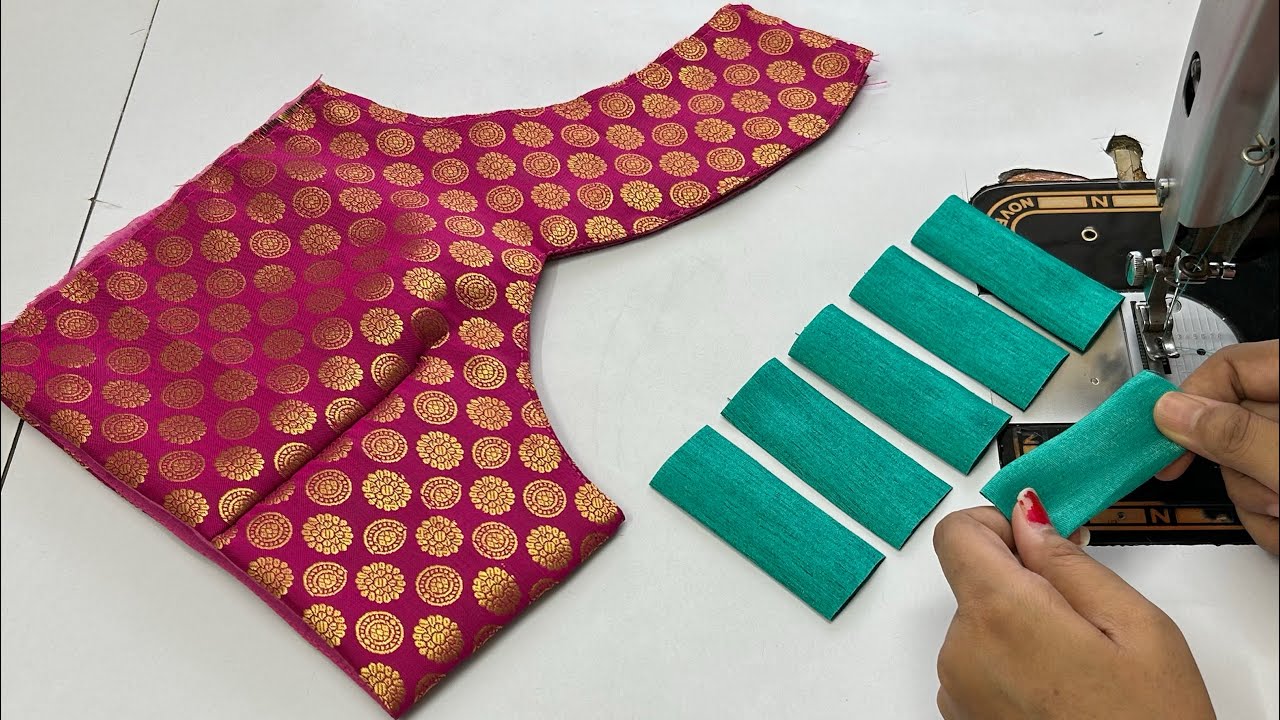 Model Blouse Back Neck Design | Blouse Ka Design | Cutting And Stitching Back Neck Blouse Design