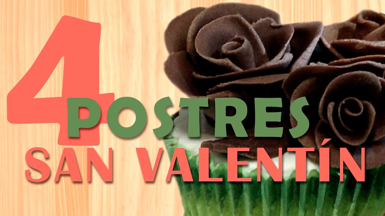 4 postres fáciles para SAN VALENTÍN