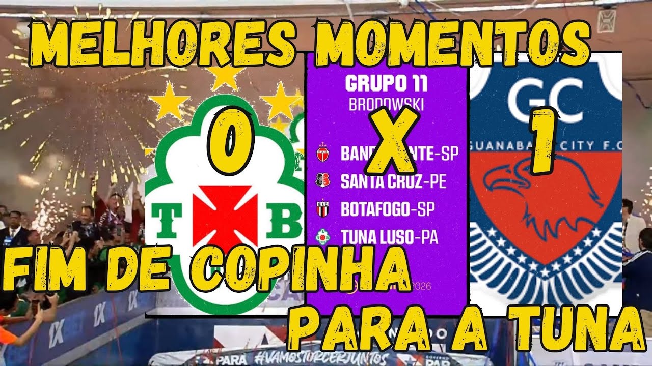 MELHORES MOMENTOS - TUNA LUSO 0 X 1 GUANABARA CITY (GO) - 2ª FASE - COPA SÃO PAULO DE FUTEBOL JUNIOR