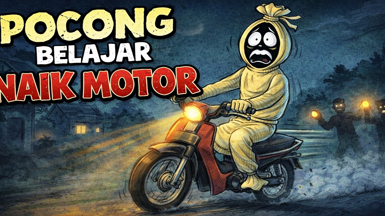 Komedi Horor part 17 / POCONG BELAJAR NAIK MOTOR