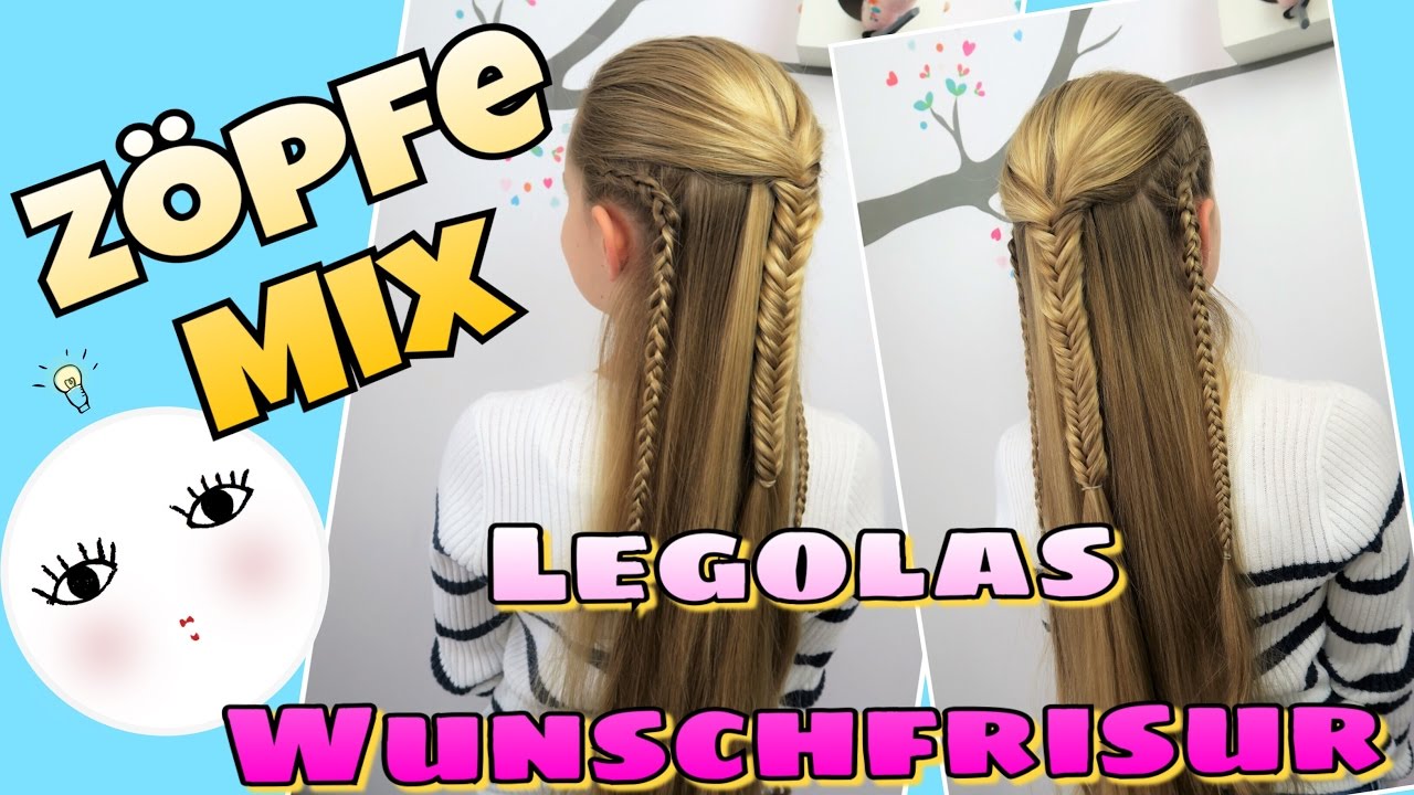 LEGOLAS FRISUR Zuschauer Wunsch coole Mädchen Zöpfe&Frisuren Tutorial Anleitung