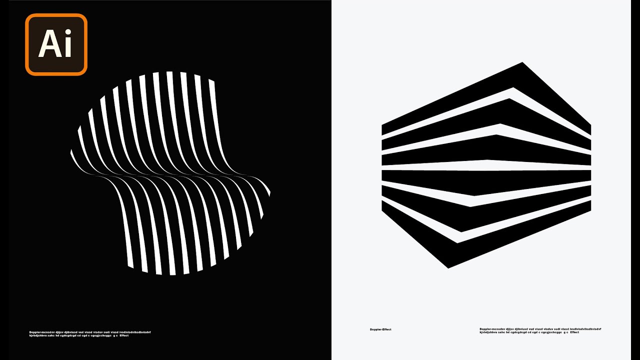 Abstract Art Design in Adobe Illustrator | Warp, Transform, geometric abstract art | Graphic Design