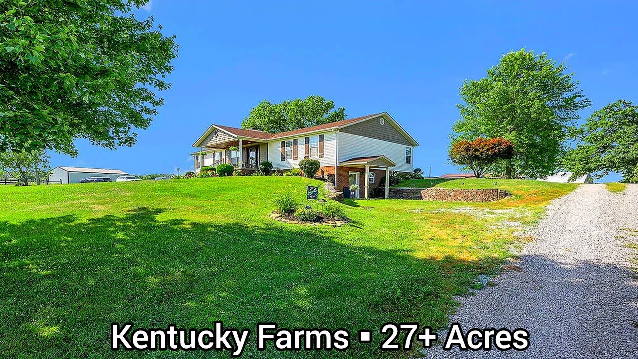 Kentucky Farms For Sale | 27+ Acres | 2-Homes | 3-Ponds | Kentucky Real Estate | Farmsland #423