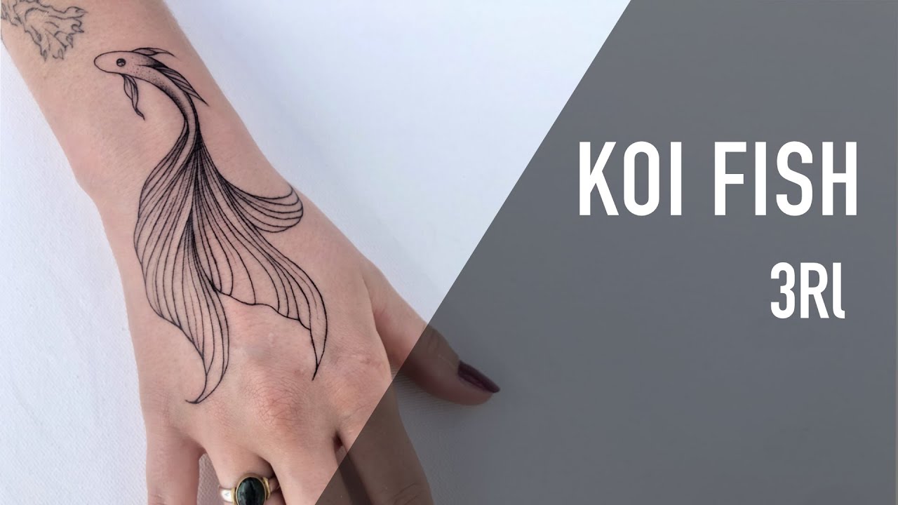 Balclin Tattoo     Pez koi - TATTOO TIMELAPSE