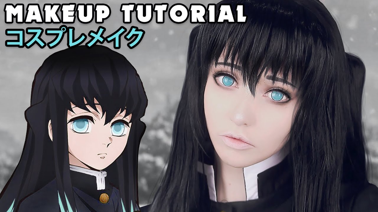 ☆ Muichiro Cosplay Makeup Tutorial Demon Slayer ☆