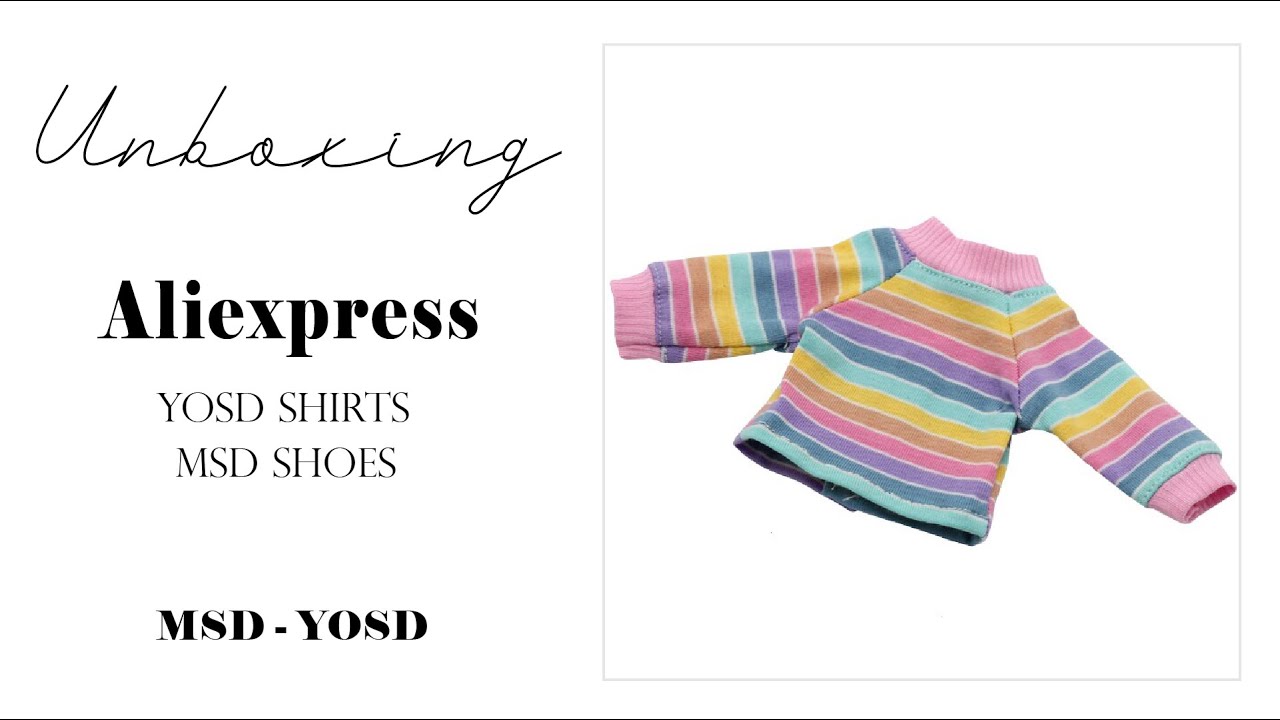 Unboxing YOSD shirts and MSD shoes from Aliexpress