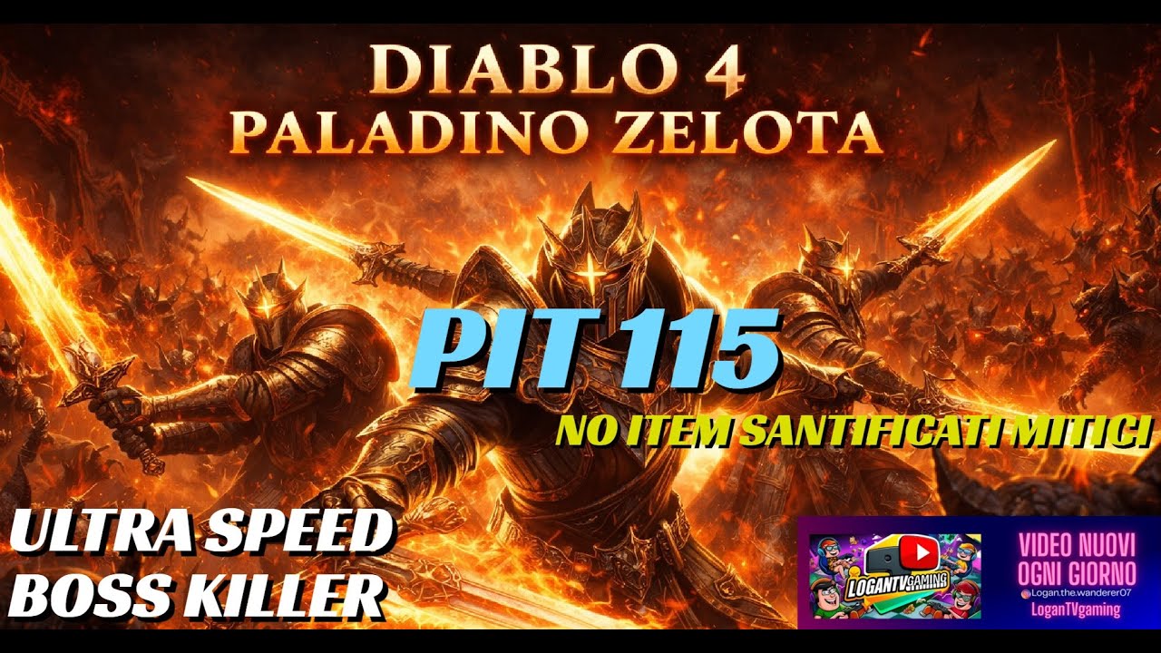 😱 DIABLO 4 – PALADINO ZELOTA: LA CLASSE PIÙ DIVERTENTE DI SEMPRE?! PIT PUSH - BOSS KILLER S11