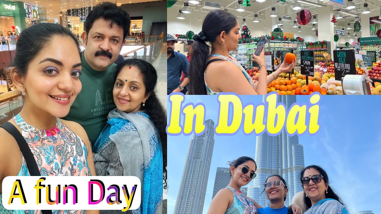 A Fun Day in Dubai|BurjKhalifa|yacht Ride| Sindhu Krishna| Ahaana Krishna