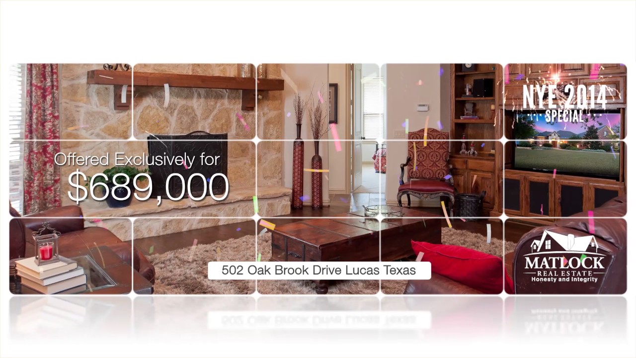 502 Oak Brook Drive Lucas Texas $689,000