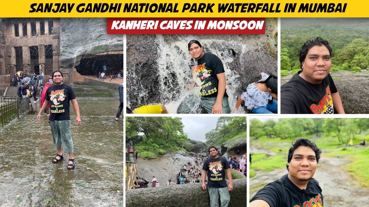 kanheri caves in monsoon | Sanjay Gandhi National park | Borivali National Park Waterfall in mumbai