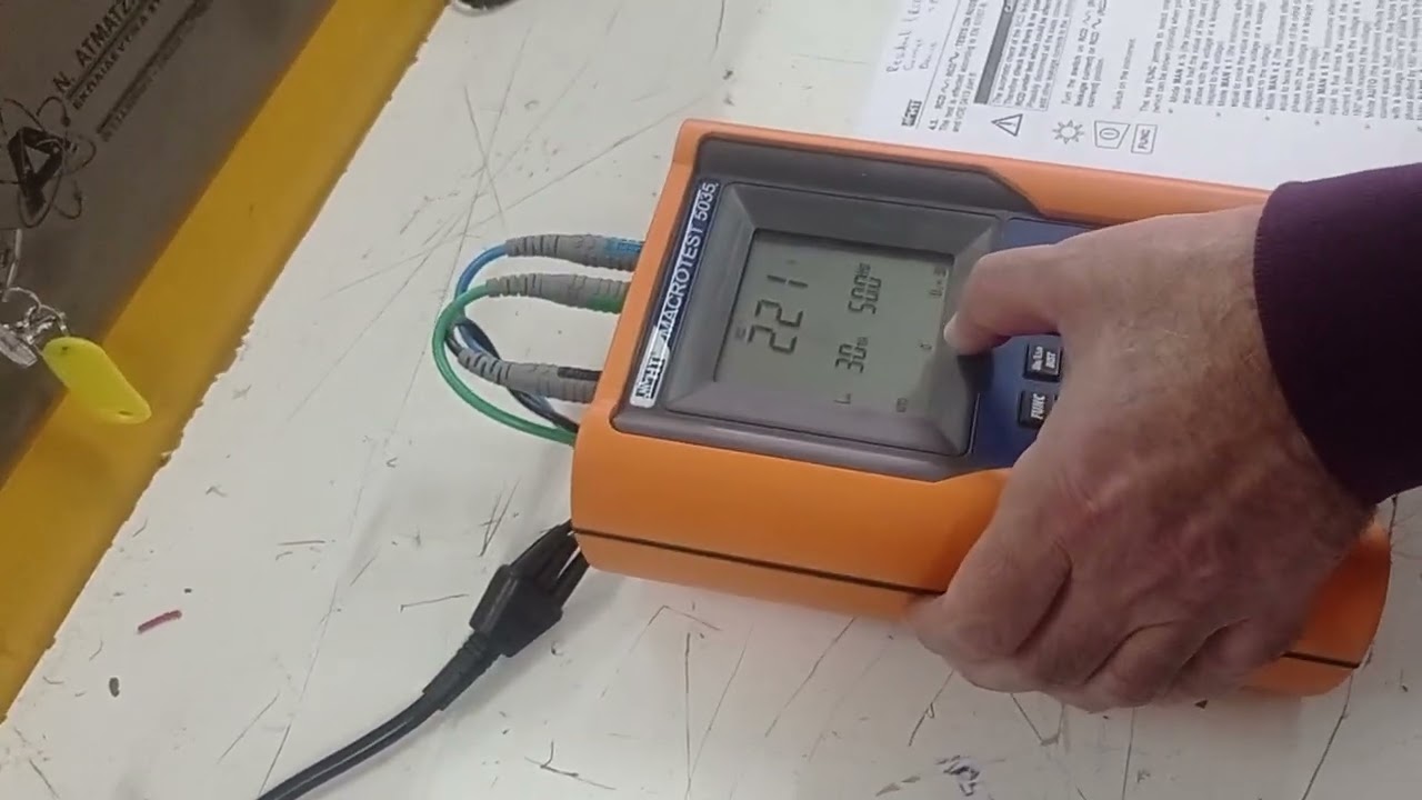 ΟΡΓΑΝΟ ΠΙΣΤΟΠΟΙΗΣΗΣ MACROTEST 5035 ΕΛΕΓΧΟΣ ΡΕΛΕ ΔΙΑΡΡΟΗΣ