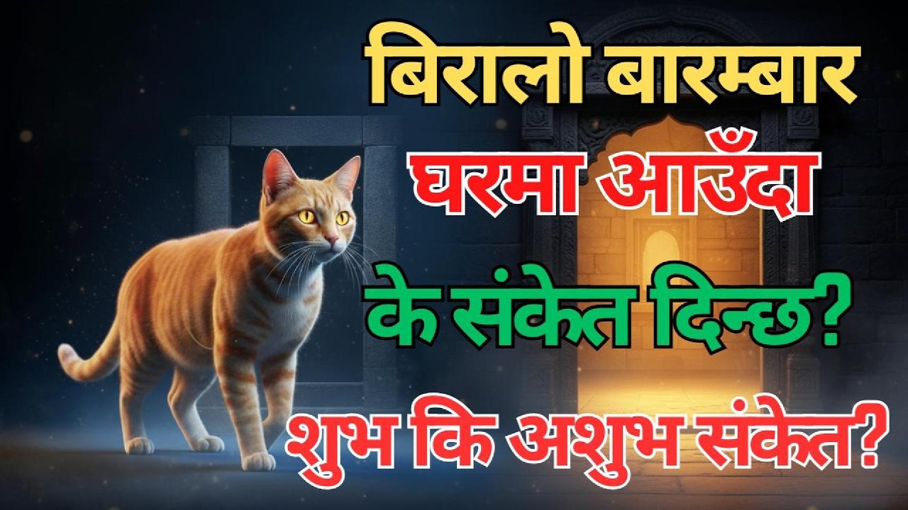 बारम्बार घरमा बिरालो आउँछ?यो संयोग होइन!ठूलो संकेत हो!