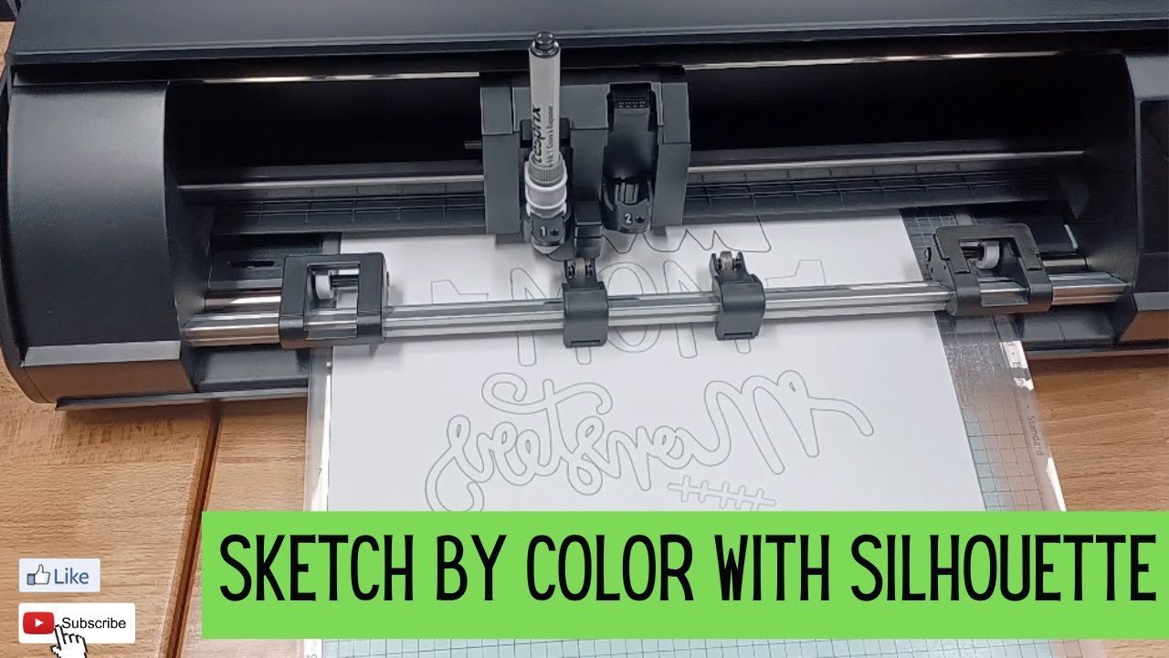 Sketching by Color with the Silhouette Cameo 5