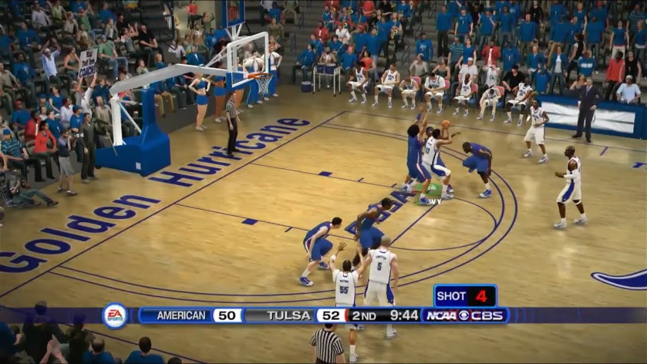 NCAA Basketball 10 Dynasty: American vs Tulsa | Gameplay Highlights