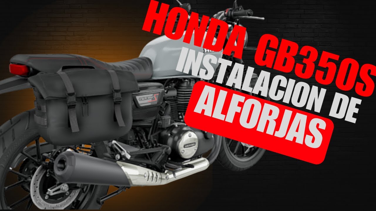 Honda GB350S Instalación de alforjas 