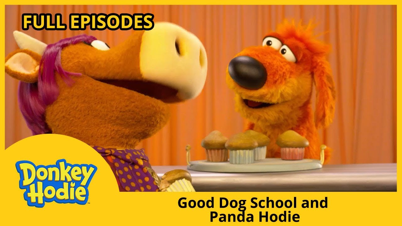 Donkey Hodie 📚 Good Dog School and Panda Hodie 🐼 (Full Episode!)