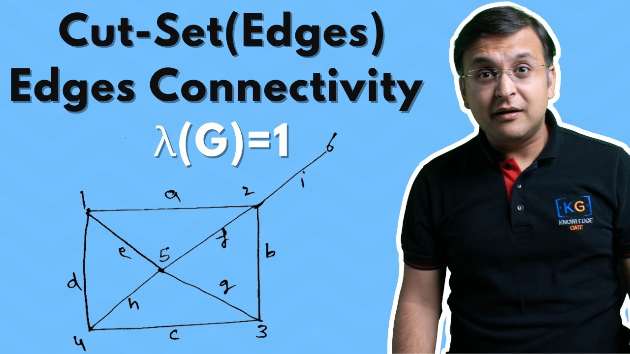 35 - ग्राफ में एज कट-सेट और एज कनेक्टिविटी पर पूर्ण चर्चा