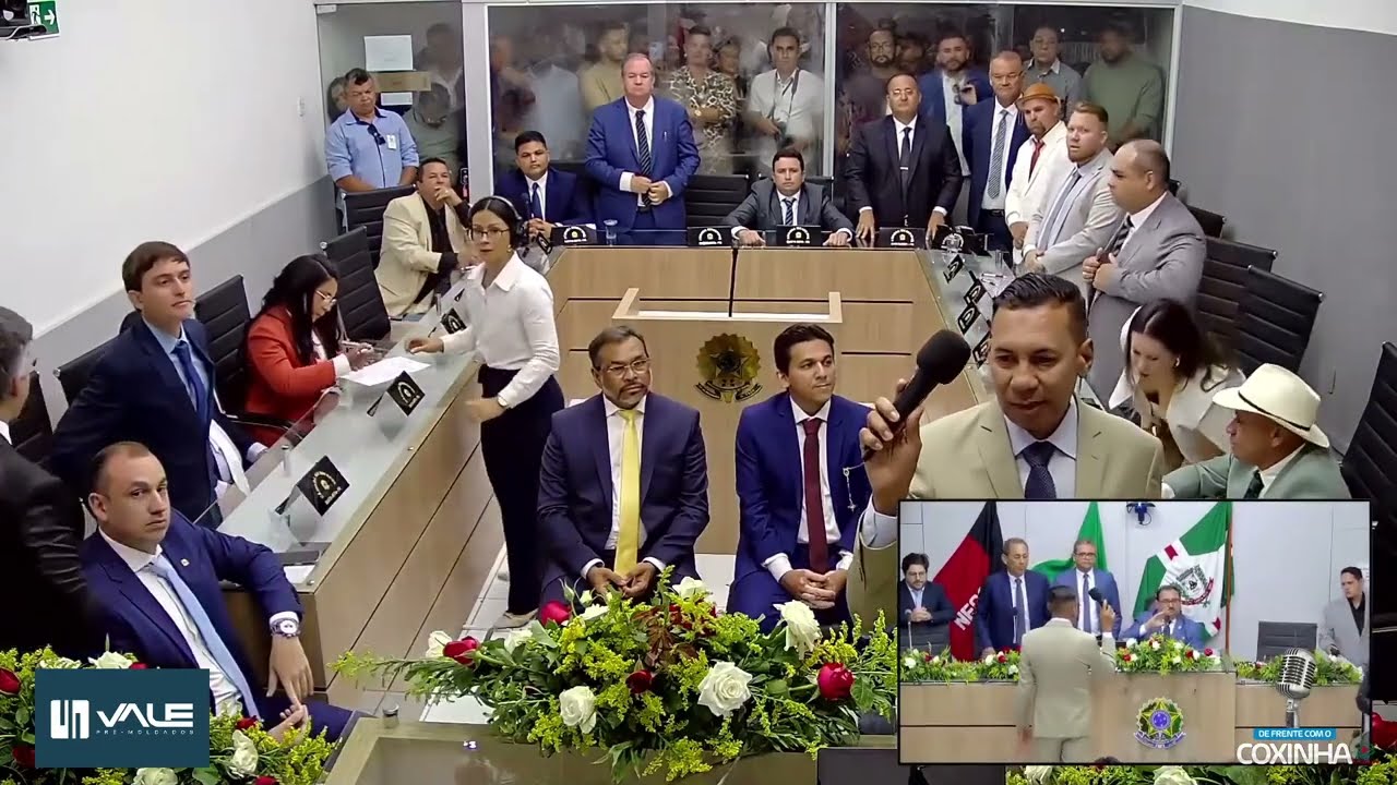 O CLIMA ESQUENTOU NA SESSÃO SOLENE DE POSSE 2025 EM SANTA RITA/PB.