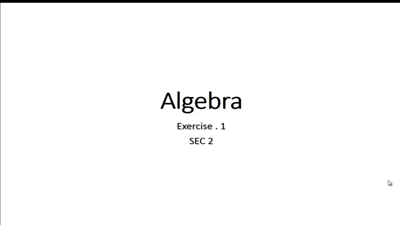 Algebra ex.1 domain , range sec 2