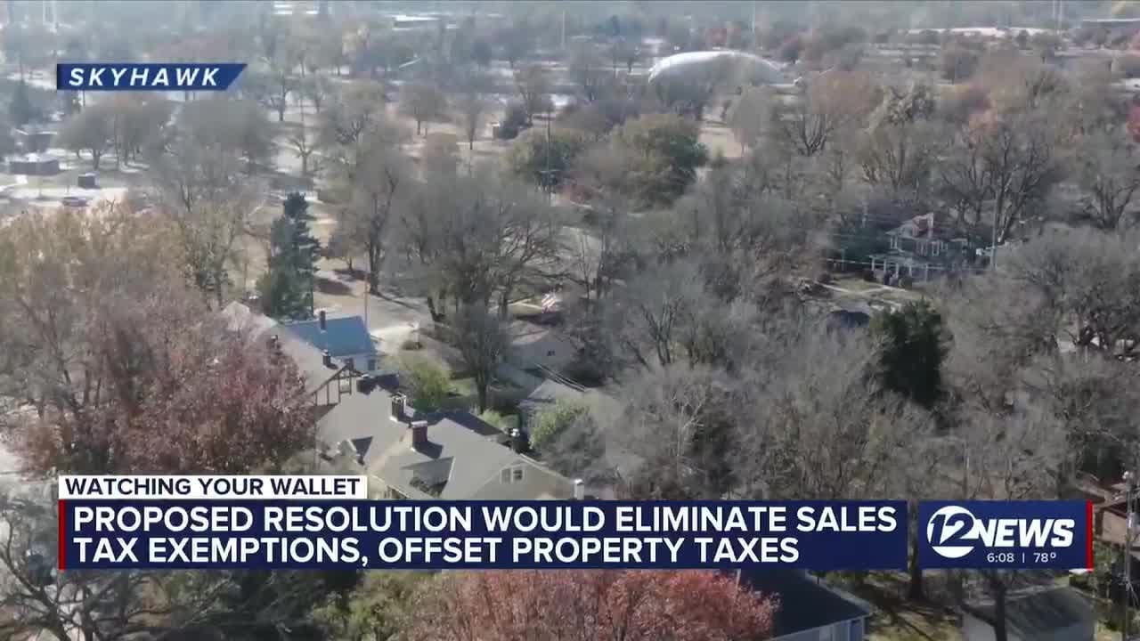 Kansas lawmaker looks to eliminate sales tax exemptions, offset property taxes