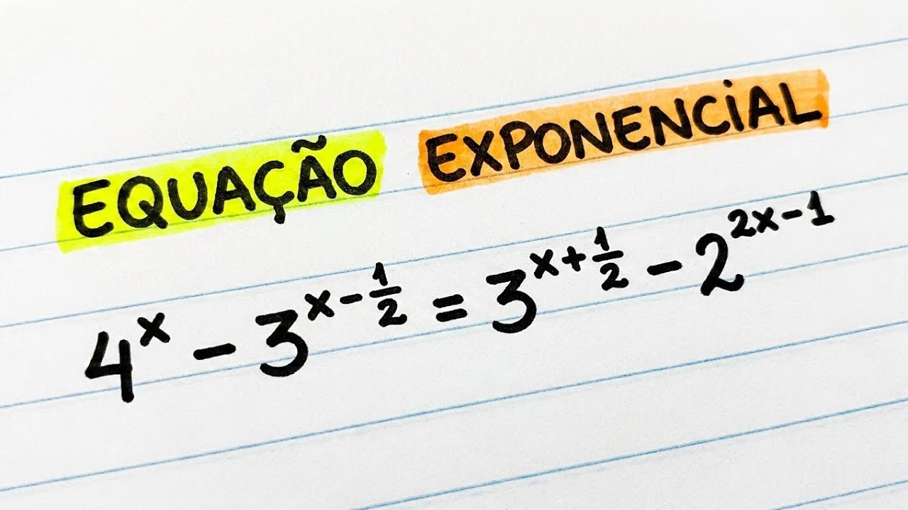 Essa Equação Exponencial com Bases Diferentes é Álgebra Pura!