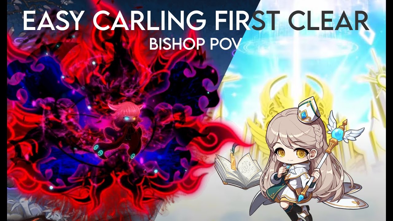 Maplestory Easy Carling First Clear (7m09s) [Bishop POV] - Cheese Strat