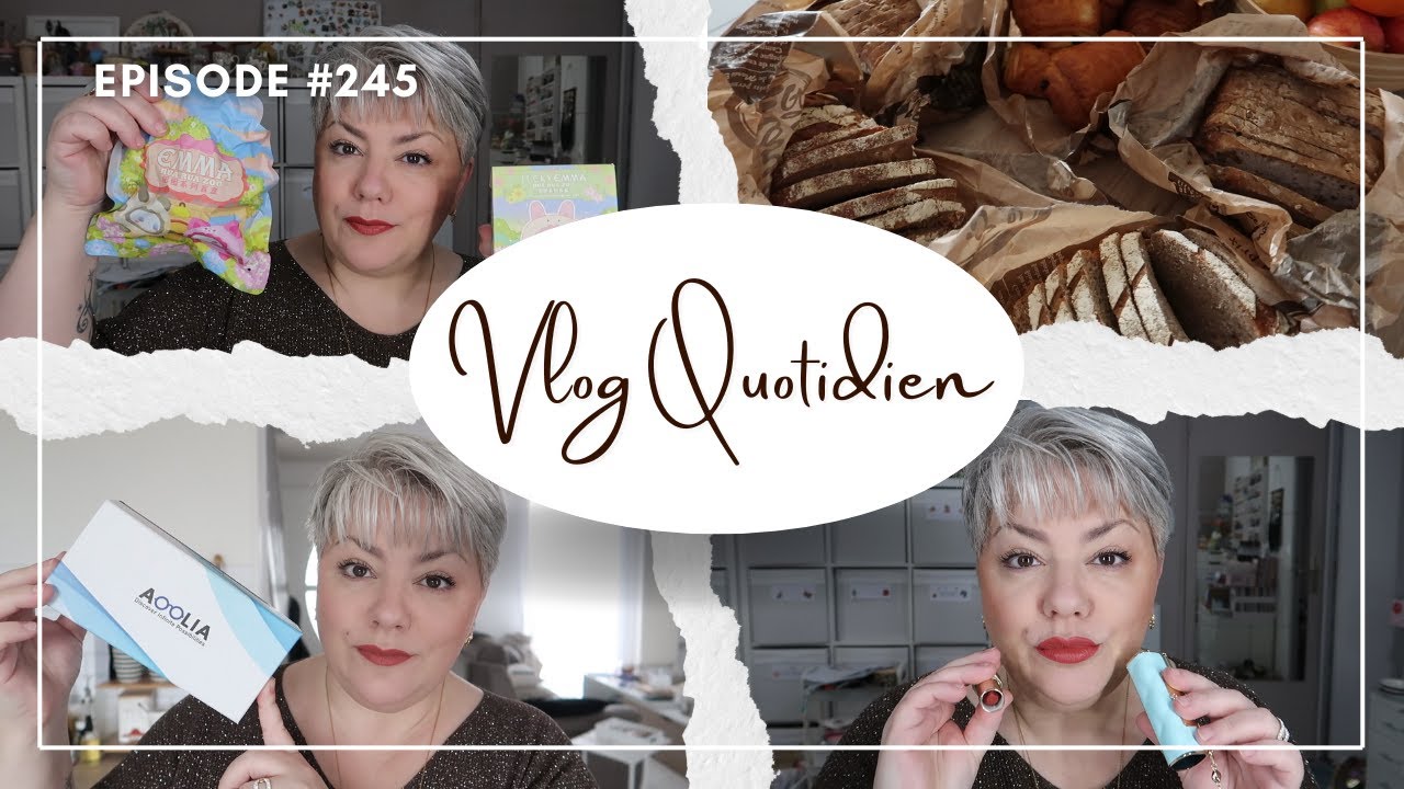 🎥VLOG #245: Mes nouvelles lunettes(Aoolia),blind box kawai,Action et le plein de pain