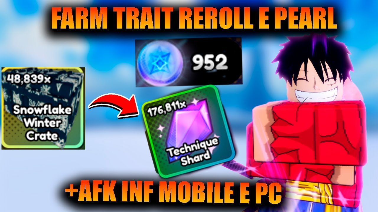 O MELHOR FARM DE TRAIT REROLL DO ANIME LAST STAND?! + AFK DO INF PARA PC E MOBILE