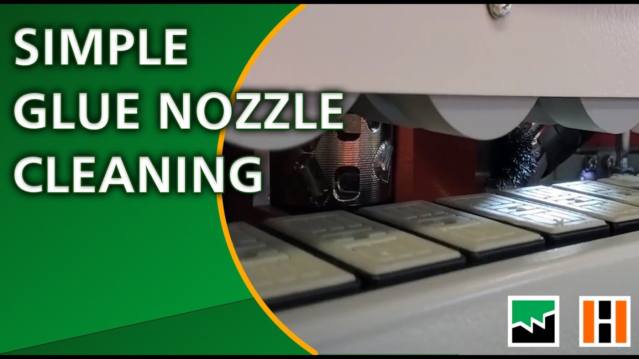 How to clean the glue nozzle of a Holz-Her Edgebander