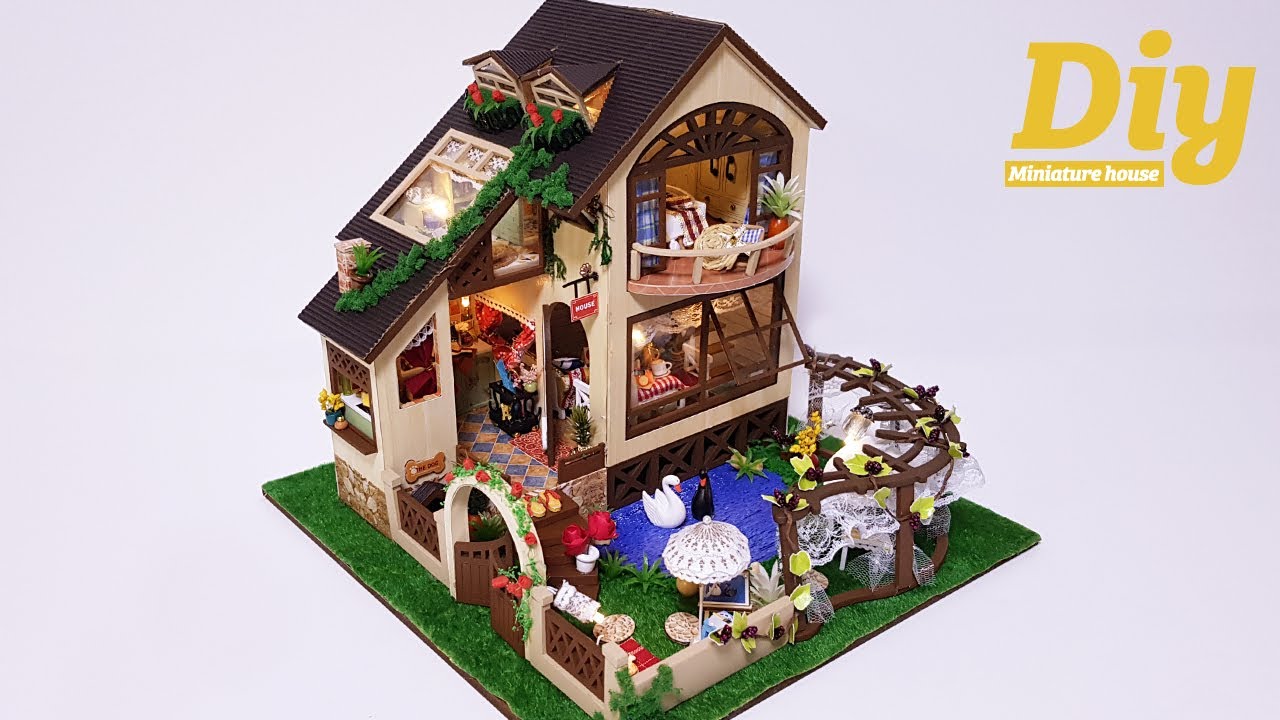DIY Miniature dollhouse Kitㅣswan lakeㅣ백조의 호수ㅣ미니어처하우스ㅣ박소소(soso miniature)