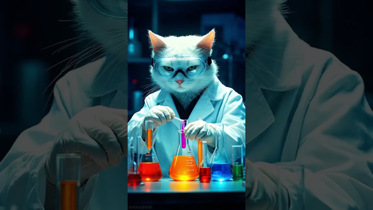 Professor Whiskers at Work 👨&zwj;🔬🐾