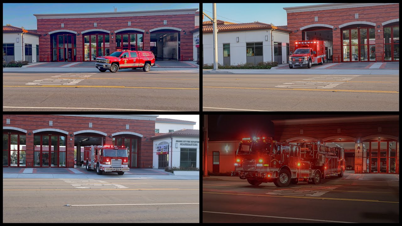 Orange City Fire Station 1 units responding
