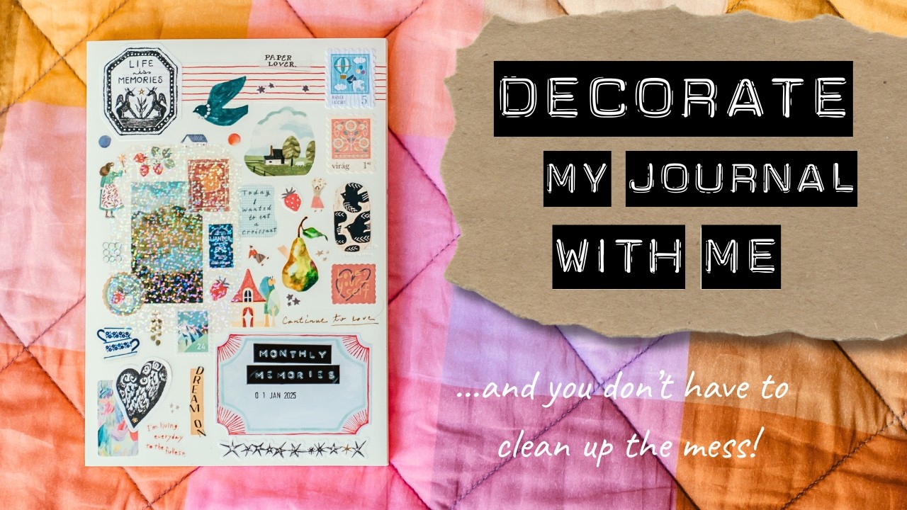 Decorating my Journal Cover | Sticker Journaling | Midori