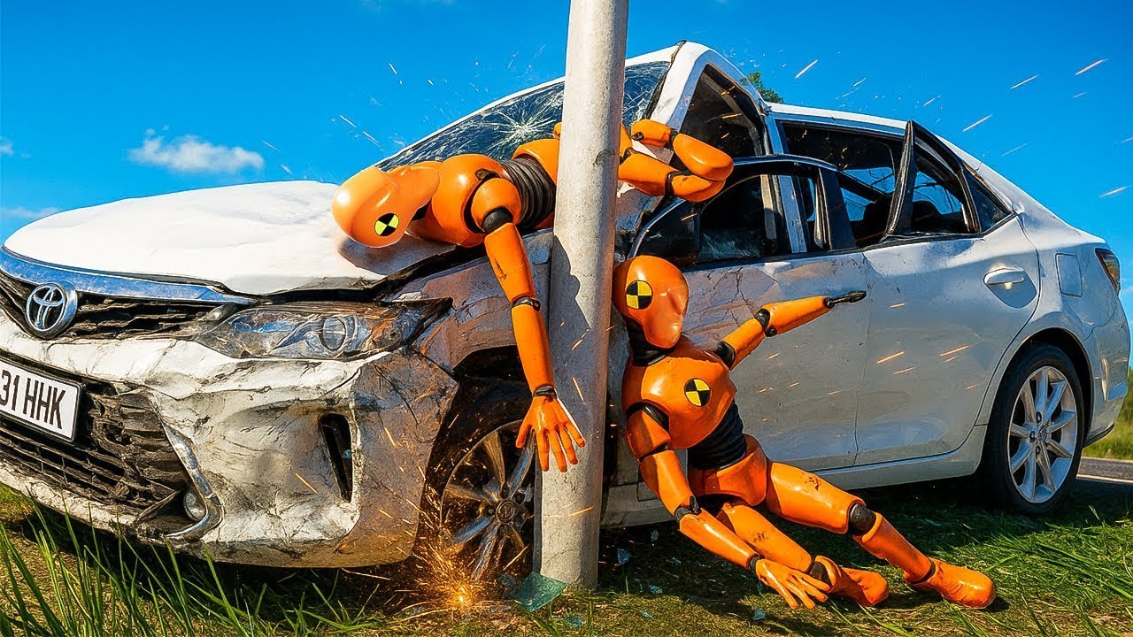 Realstic car crash in BeamNG.drive #05