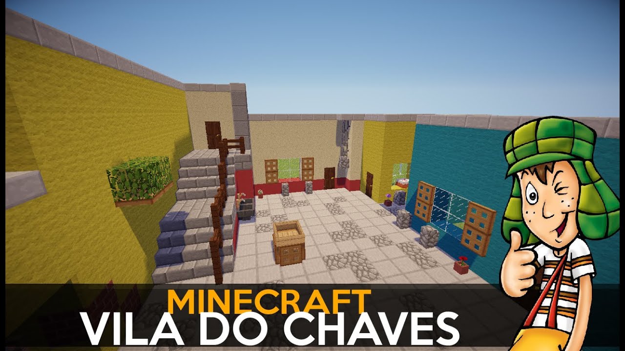 Minecraft Vila do Chaves- #01 Pátio !!!