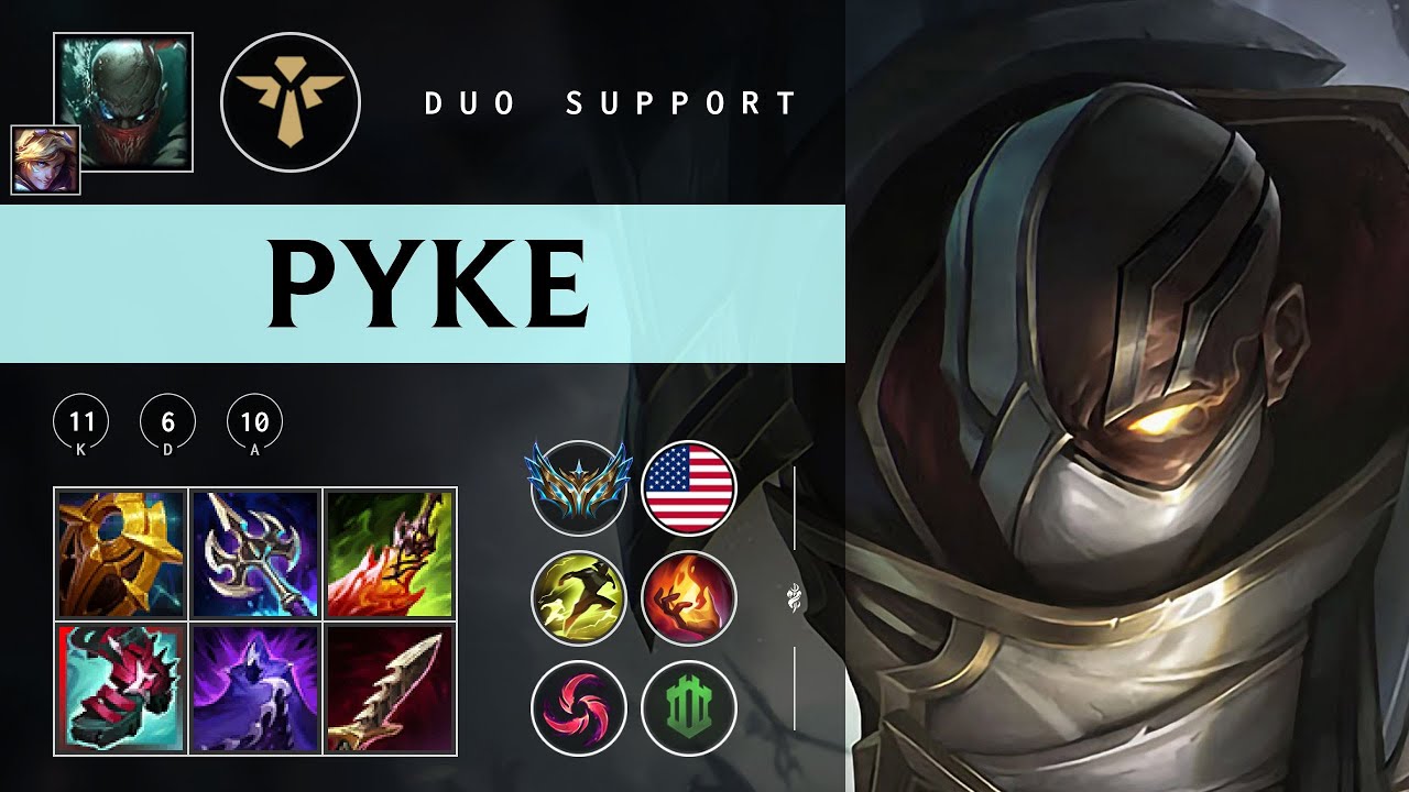 Pyke Support vs Rakan - NA Challenger Patch 25.22