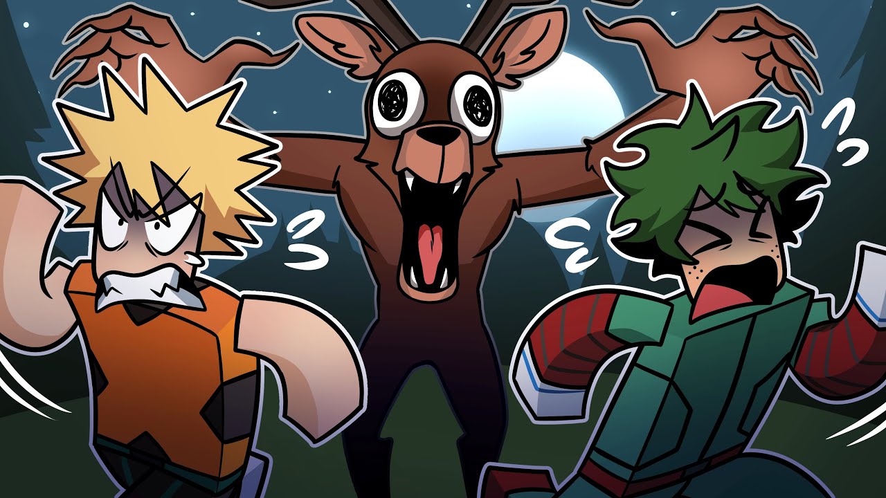 MHA Voice Actors Survive 99 NIGHTS IN THE FOREST in Roblox!