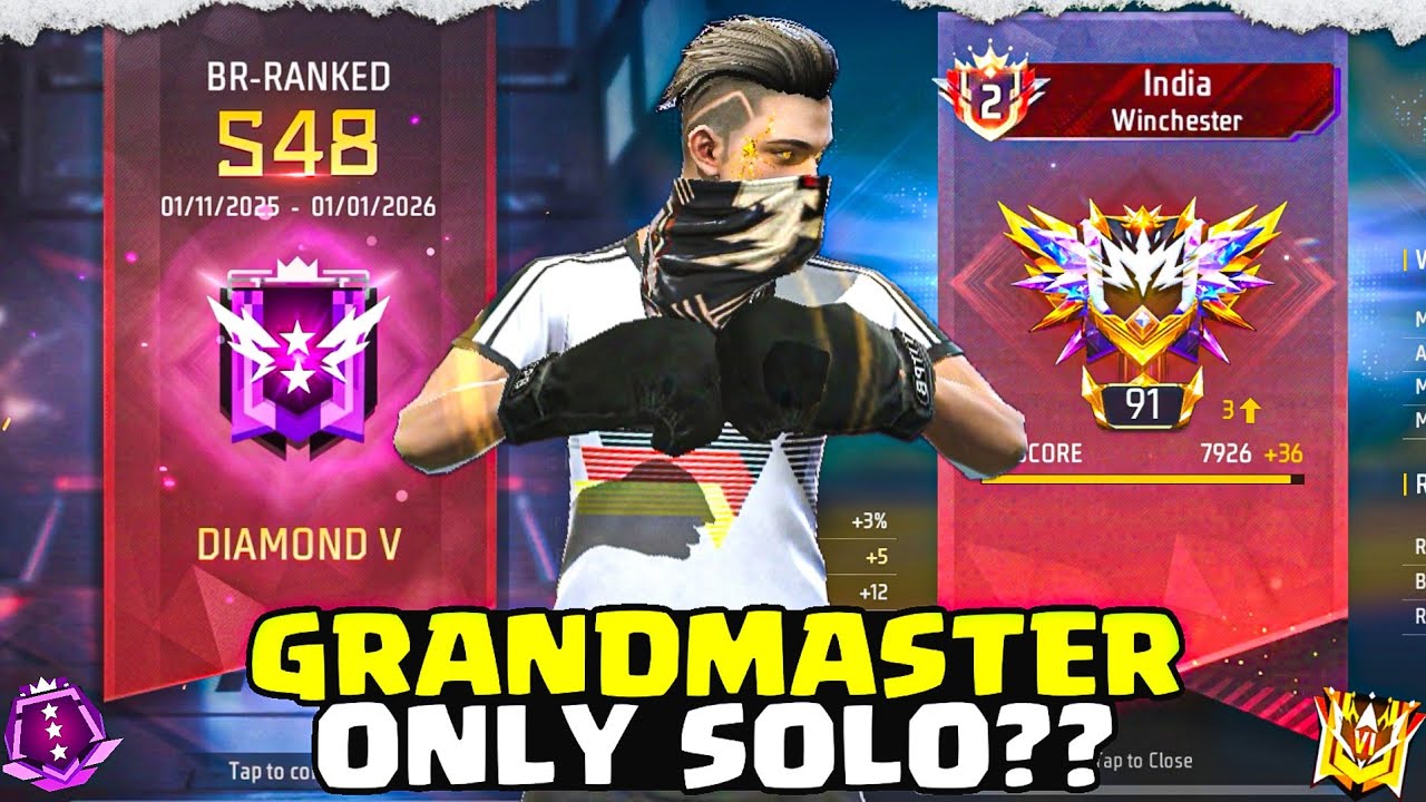 Pushing Grandmaster Top 1 Only SOLO Is it Possible ? 🤔 Solo Region Pushing | Season 48