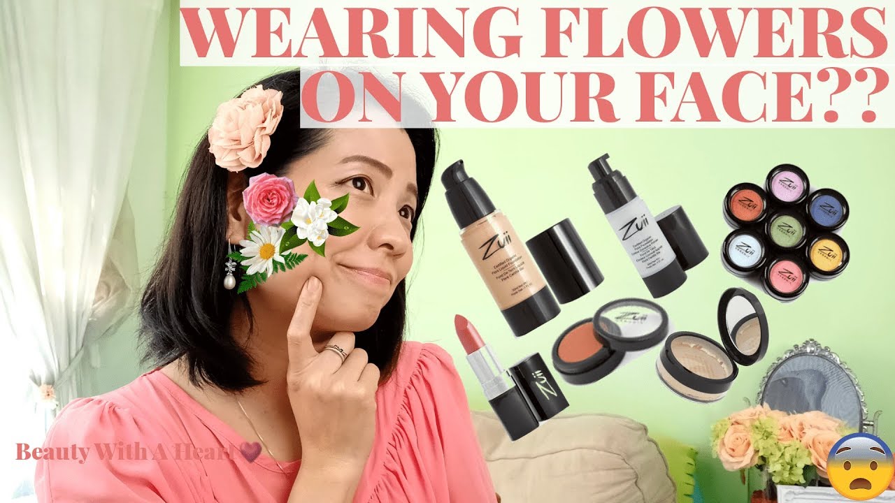 Wearing Flowers On Your Face? Zuii Organic Makeup First Impressions & Wear Test
