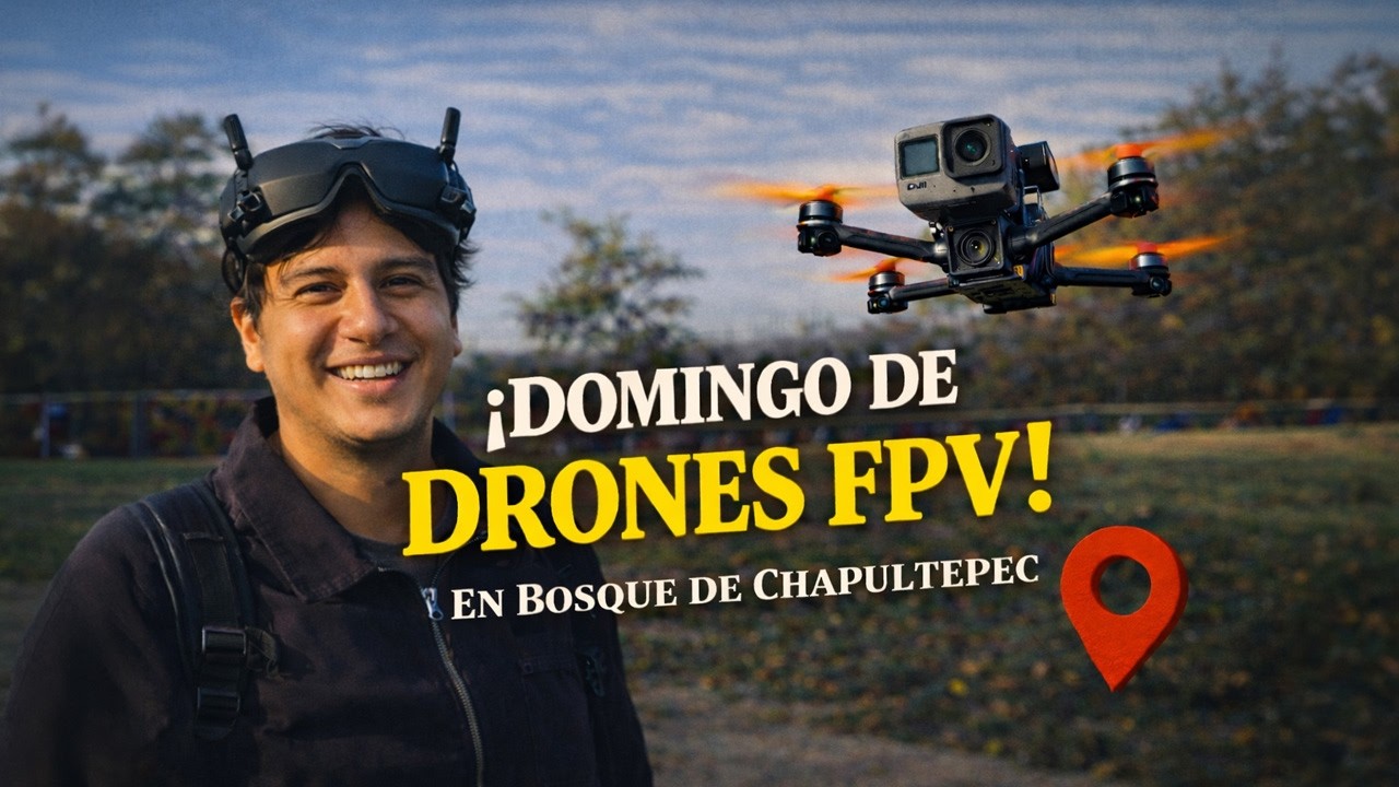 Domingo volando Drones FPV en el Bosque de Chapultepec