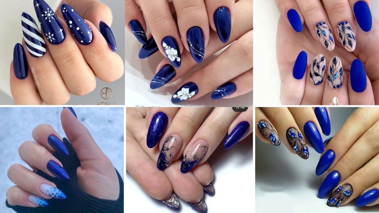 Trendy Blue Nails Art Design Ideas #nailart #naildesign #nailpolish #brightnails#trendydesigns