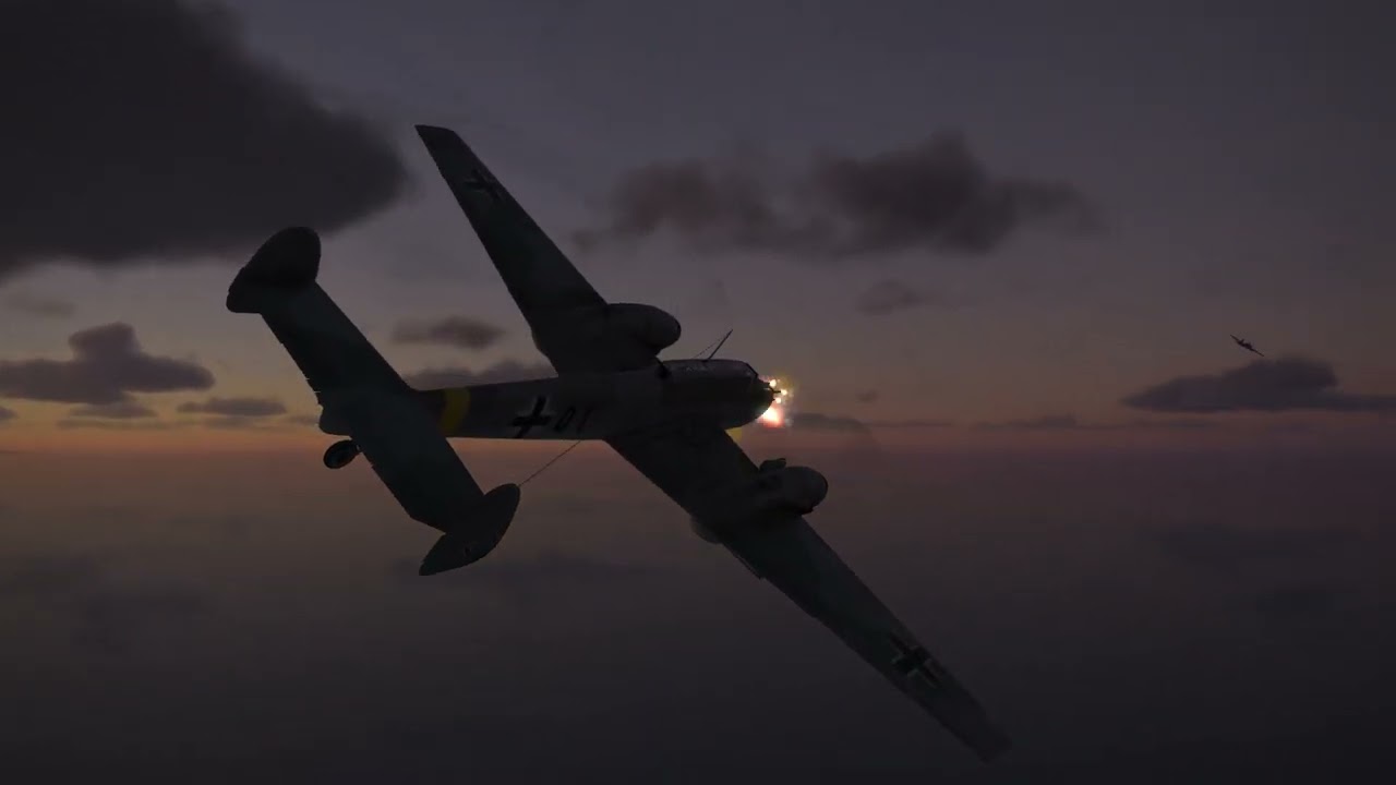 Caza de Il2 antisubmarino Bf110 G2