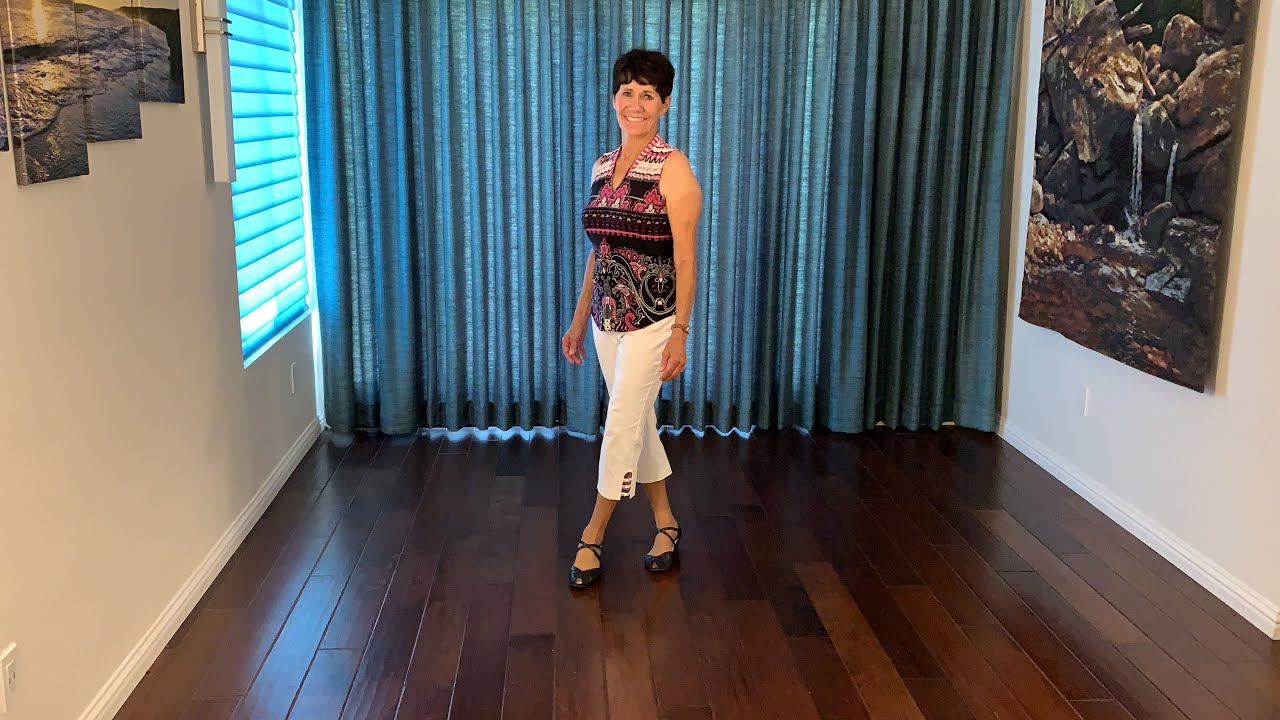 Beautiful In My Eyes line dance demonstration and tutorial by Stephie