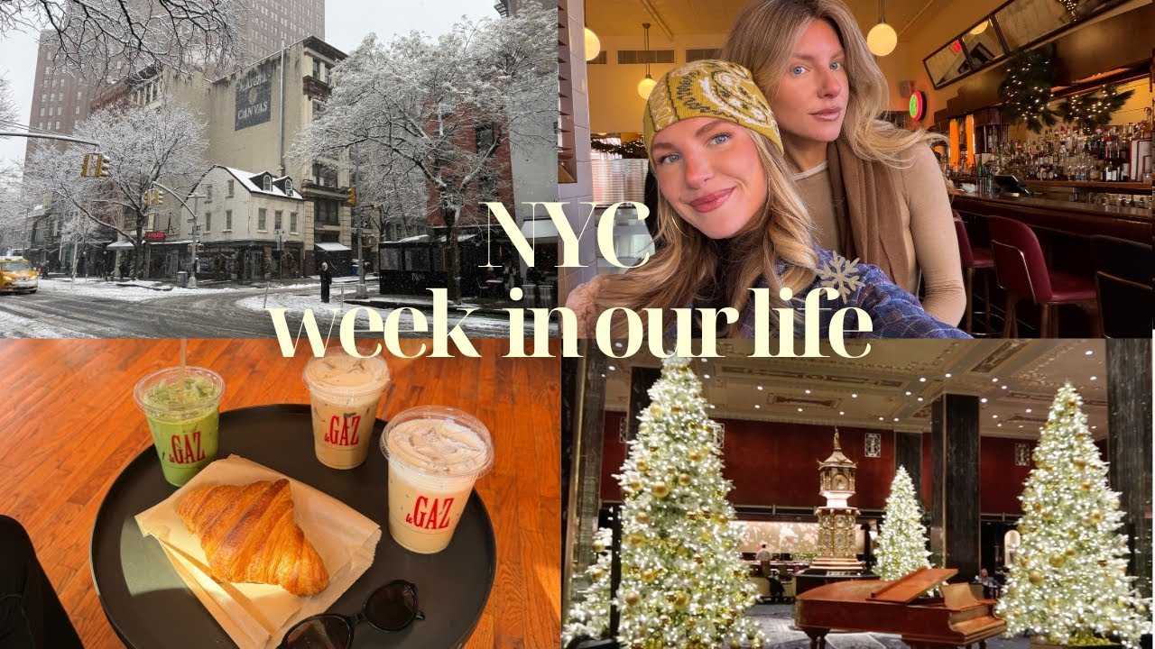 nyc week in our life | exciting work week, holiday festivities, first snow of the season