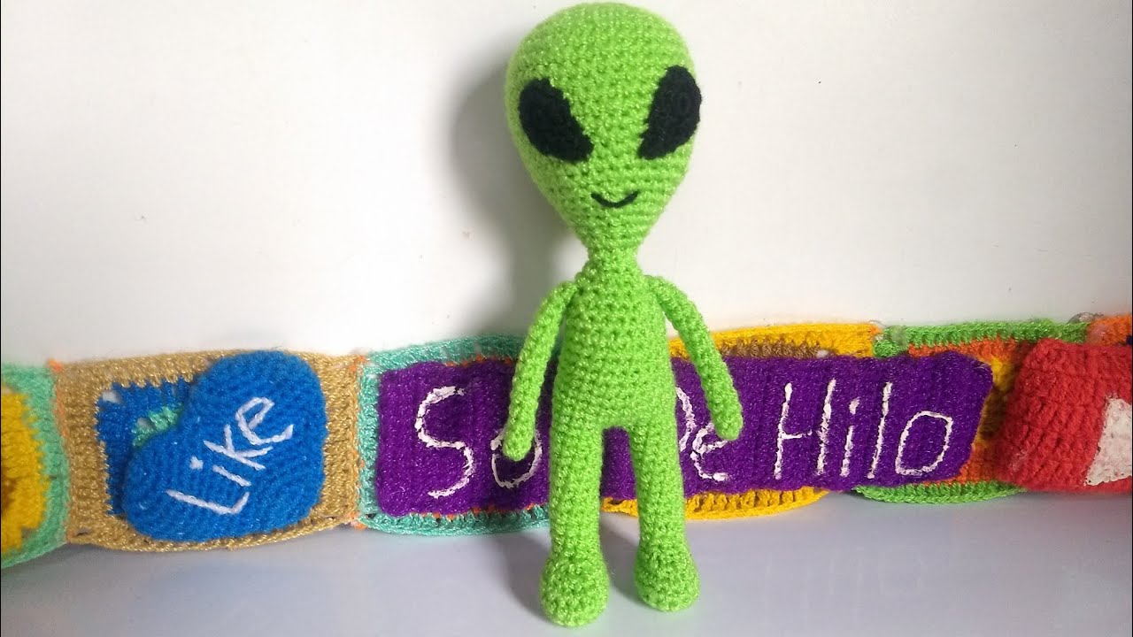 👽 Extraterrestre amigurumi tejido a crochet¡! Fácil y rápido !! 👽