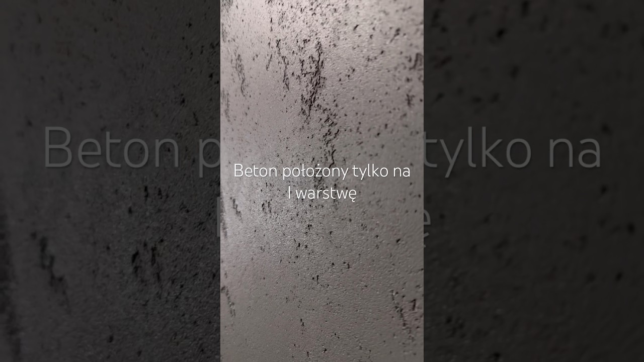 Beton dekoracyjny położony tylko na jedną warstwę. Jak zrobić szybko efekt betonu dekoracyjnego.